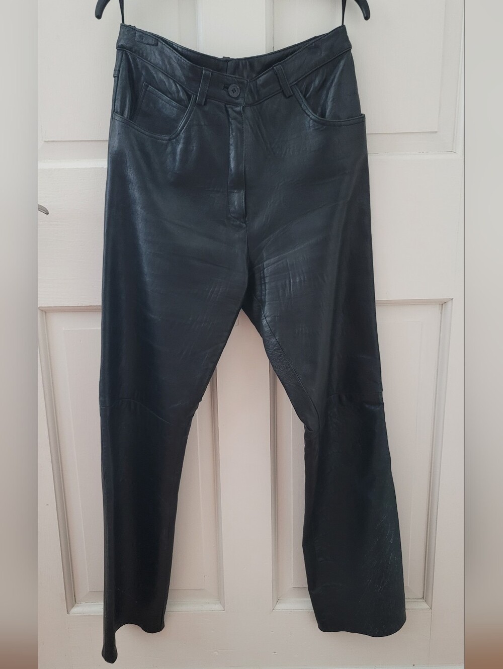 Adler Soft Black Leather Pants Size 8